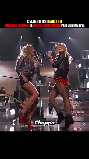 Miranda Lambert and Carrie Underwood took the stage and instantly turned it into a powerhouse moment. 🔥 #MirandaLambert #CarrieUnderwood #CelebrityReactions #LivePerformance #CountryMusic