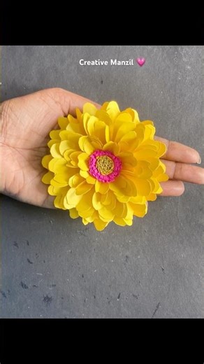 DIY Paper Flowers Tutorial For Beginners #diy #shorts #shortsfeed #craft