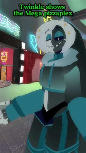 Part 2 Twinkle introduce The Mega Pizzaplex ( this time I add my voice for this ) ( Avaters belong to Cosmo and Kainet) ( Not a ship) #Fyp #foryou #vrc #Glaceon #Lore