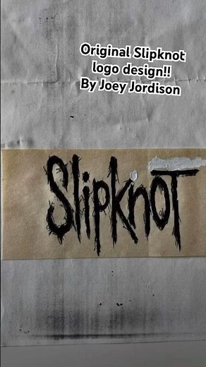 This is the Most Valuable Piece of Slipknot History (Original Slipknot Logo Design By Joey Jordison)