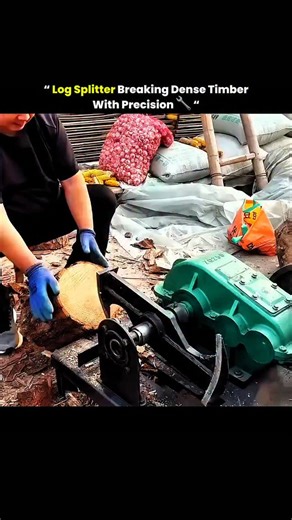@solved_science | Mechanical wood splitters use high torque and steady pressure to break dense logs cleanly, reducing manual effort and improving... | Instagram