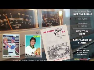 1970-Apr-30 - NYM/SFG - New York Mets vs San Francisco Giants - Classic Baseball Radio Broadcast
