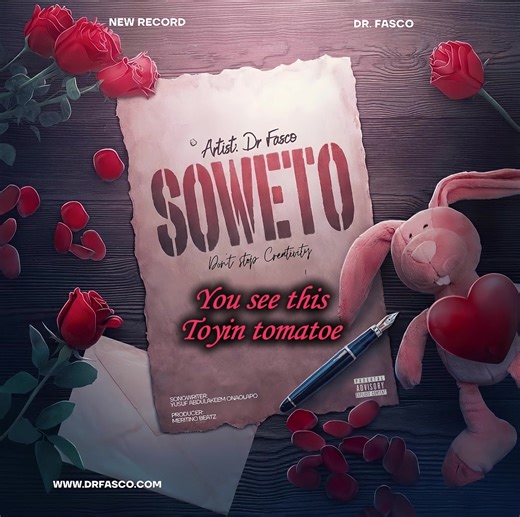🍇🍇🍇 SOWETO IS LIVE NOW !!! AVAILABLE ON ALL STREAMING PLATFORMS ⛓️‍💥 LINK IN BIO #drfasco #DrFasco #fascomusic #art #love Listen on: https://linktr.ee/dr.fasco http://www.drfasco.com/