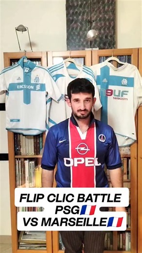 Domenico Corner Jersey | Flip click battle activated 🔥 PSG 🔵🔴 vs Marseille ⚪️🔵 Le Classique. France’s fiercest rivalry — Parisian style vs Marseille soul. 👇... | Instagram