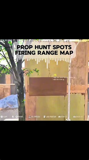 Top Prop Hunt Spots on the Firing Range Map