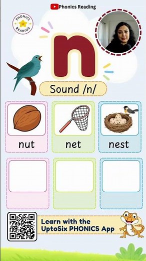 Phonics Sound Nn #phonics