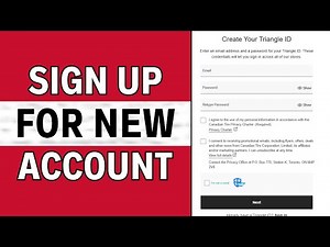 How to Create an Account on Canadian Tire | Triangle Registration Online | 2025