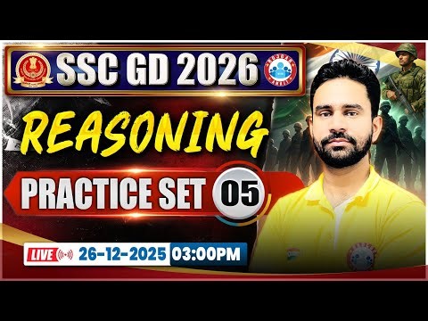 SSC GD Reasoning Classes 2026 | SSC GD Reasoning Practice Set 05 | SSC GD Reasoning By Rahul Sir