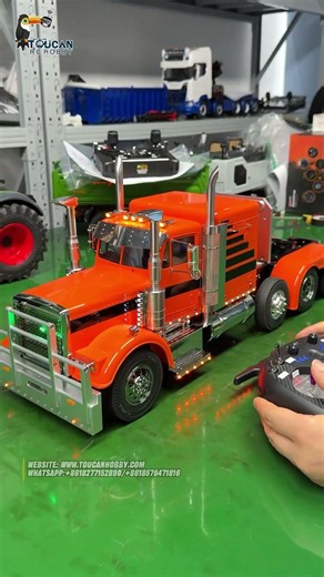 Now who wants to drive it?1/14 DIY Grand Hauler 8x4 RC semi truck