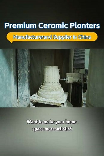 Hand-crafted ceramic planters to give plants an artistic home!#GARDEN #FLOWERPOTS #Claypot #CustomCeramicPots #Glazepot #Factory #GreenAesthetics #HandmadeCeramics