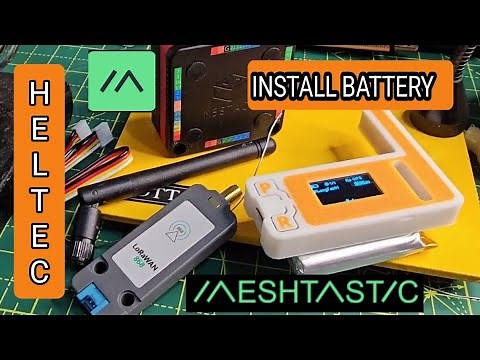 Off Grid MESHTASTIC - Heltec v3 - ADD Rechargable Battery