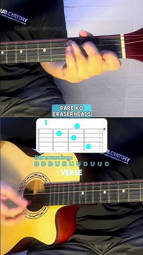 Pare Ko - Eraserheads VERSE | Easy Guitar Chords Tutorial For Beginners#guitarlessons