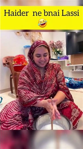 Haider style Lassi 😂||Ruhan papita lekr bhaga 🤣‪@sabaKajahaan‬