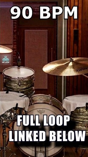 Neo Soul Hip Hop 90 BPM Drum Loop | Tight Room Sound 🥁 #shorts #drumloop