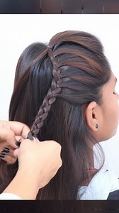 Beautiful open hairstyle for wedding & party. #fashion #hairstyle #trendingreels | Hair Fashion