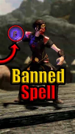 They Had To Remove This Spell From Skyrim #gaming #skyrim #shorts