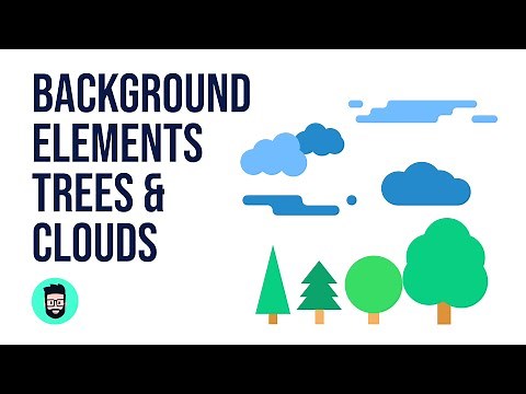 How to make Trees and Clouds | Background Elements | #FIGMA Tutorial