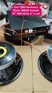 Storm 18 @ 20k tsunami with Shockwave SWA -3500 #poweramplifier #soundtesting Jheπ Owa Groundzero Electronics #raonquiapo | JRA Venture