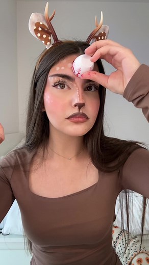 Creative Deer Makeup Tutorial for Halloween