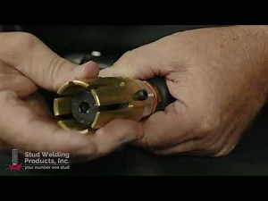 STUD GUN SETUP FOR HEADED USING SPLIT FOOT PIECE