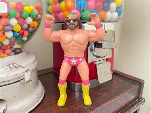 1986 Macho Man Randy Savage WWF Wrestling Superstars 8 Inch Rubber Figure LJN Titan Sports - Etsy