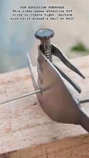 Perfect Wire Coiling! #shorts #DIYHacks #WorkshopTips #LifeHacks #ToolHack #MetalWork #HandyMan #diy