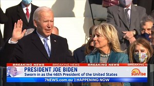 76K views · 1.7K reactions | Joe Biden has officially been sworn in as the 46th President of the United States at a star-studded inauguration ceremony in Washington DC. | Sunrise | Facebook