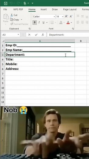 How to Create forms in excel 😱 #excel #exceltutorial