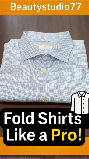 Fold Your Shirt in Seconds! 👕 Closet Hack You’ll Use Daily! #ShirtFolding