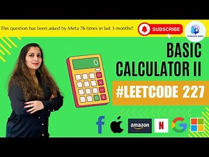 🔥Leetcode 227 - Basic Calculator II - Python - O(1) space, O(N) time solution #faang interviews🚀