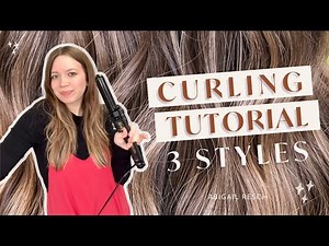 HOW TO CURL YOUR HAIR LIKE A HAIRSTYLIST | 3 LOOKS WITH A MARCEL IRON