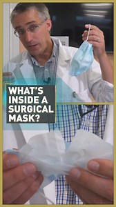 32K views · 135 reactions | How do face masks work to protect us from the risk of infection? We asked an expert to dissect a surgical mask to show us just how many layers stand between us and the virus. | CGTNEurope | Facebook