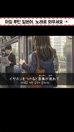 아침 루틴 일본어, 노래로 배우기 ⭐
