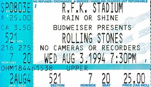 Aug 03, 1994: The Rolling Stones / Counting Crows at Robert F. Kennedy Stadium Washington, District of Columbia, United States | Concert Archives