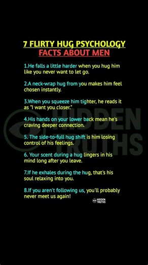 Flirty Hug Psychology Facts ❤️🤗 #Relationship #Psychology #Shorts