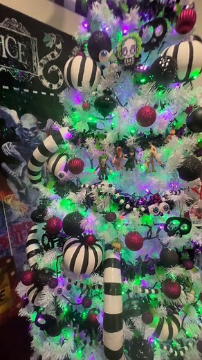 Beetlejuice tree will return in uears to come #beetlejuice #christmas2025 #beetlejuicetree #christmas #beetlejuicebeetlejuicebeetlejuice #timburton | Tim Burton's World