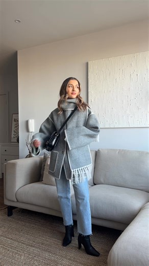 Styling Ideas for Toteme Scarf Jacket | Winter Outfit Inspiration