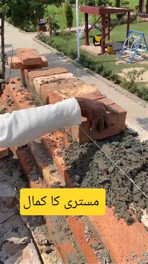 Perfect line,perfect work 🧱#construction #brickwork #mistry #builder #shorts #viral #work #brickwork
