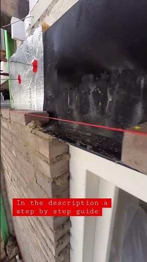 HOW TO Achieve PERFECT Lintel Placement with Masonry & Mortar #bricklaying #masonry #shorts