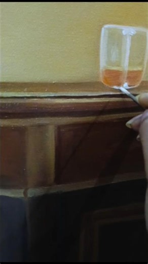 Oil painting of a beautiful girl sitting on a stool #youtubeshorts #shortvideo #viralvideo