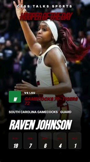 Cess Talks Sports HOOPER OF THE NIGHT 2/14/26🏆 Raven Johnson
