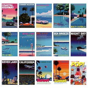 Japanese City Pop 80s Posters 30 Pack | Digital Download - Etsy Canada