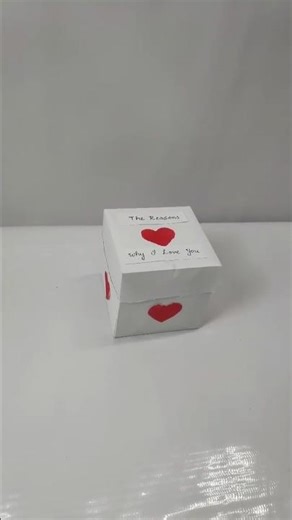 DIY Paper Box with Love Letters | Valentine’s Day Handmade Gift 💌 #paperbox #lovebox #handmadegift