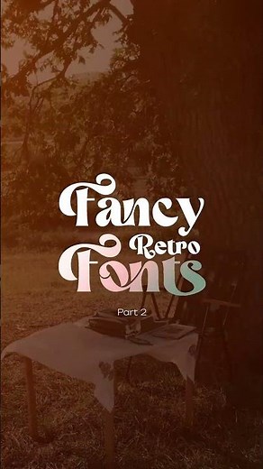 Fancy retro font (Part 2) #freefonts #fonts #fontstyles