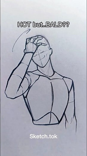 HOT but.. BALD?? 😭❤️‍🔥 #short #howtodraw #drawing #art #artist #draw #tutorials