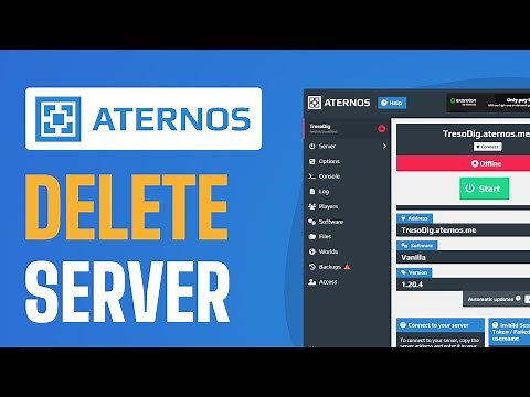 How To Delete Aternos Server - Full Guide (2025)