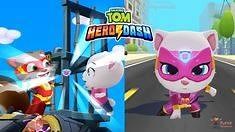 El Gato TOM SUPERHÉROE, Talking Tom Hero Dash ¡Nueva actualización!, Gata Angela Superhéroe | Gato Gamer