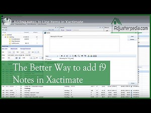 The BETTER way to add f9 Notes to Line Items in Xactimate
