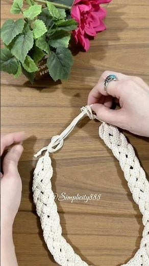 DIY i-Cord Minimalist Necklace #simplicity888 #icord #minimalistnecklace #artsandcrafts #handmade