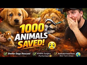 1000 Animals Saved in 24 Hours Challenge! 🐅🔥